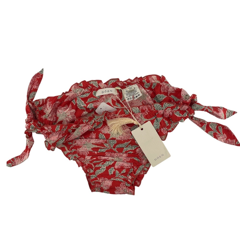 DOEN Bikini Bottom XXL Red Floral New